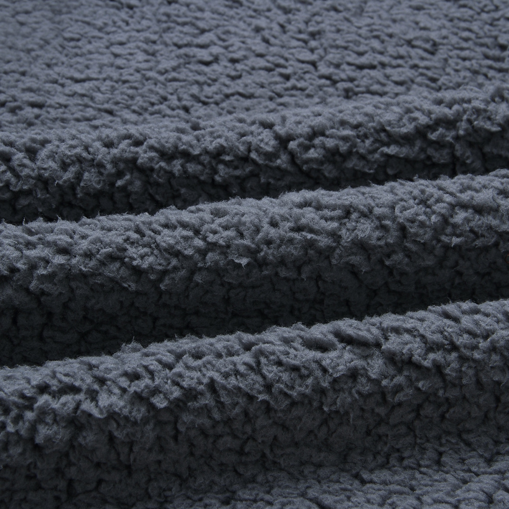 Gray Fleece Coat Jacket - Picture 6 of 7